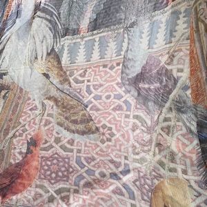All Saints Bird Print Scarf